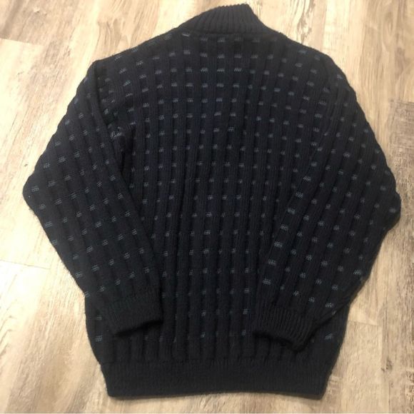 ARTESANIAS YLATEX Men’s Alpaca Sweater Size Small Pullover 1/4 Zip Chunky - Picture 10 of 10